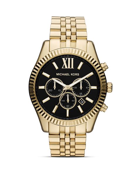 michael kors mens lexington watch gold|replace movement Michael Kors 8281.